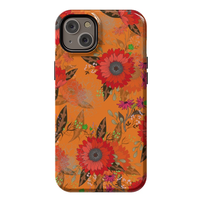 iPhone 14 Plus StrongFit Sunflowers for October by ArtsCase