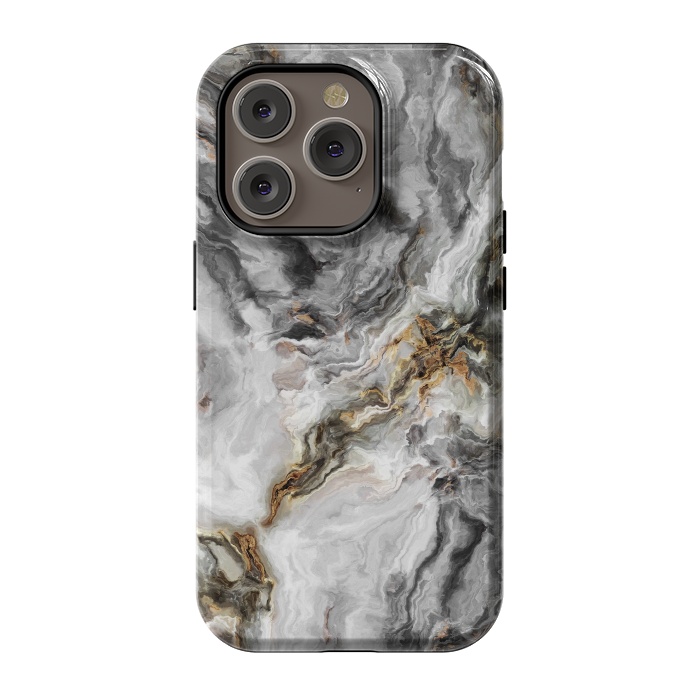 iPhone 14 Pro StrongFit Marble N256 by ArtsCase