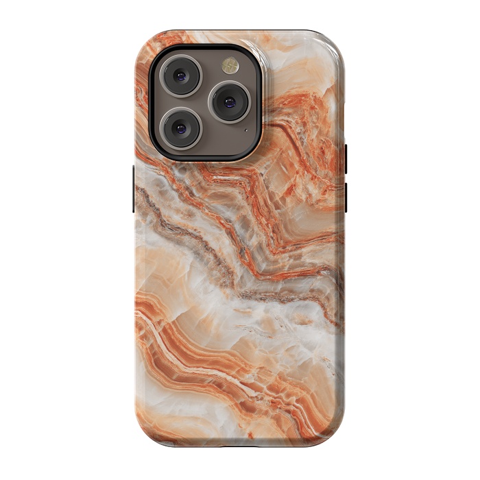 iPhone 14 Pro StrongFit limestone in orange by ArtsCase
