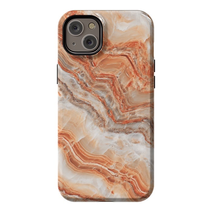 iPhone 14 Plus StrongFit limestone in orange by ArtsCase