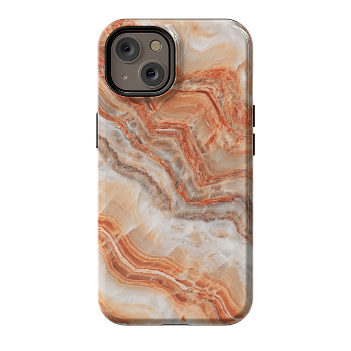 iPhone 14 StrongFit limestone in orange by ArtsCase