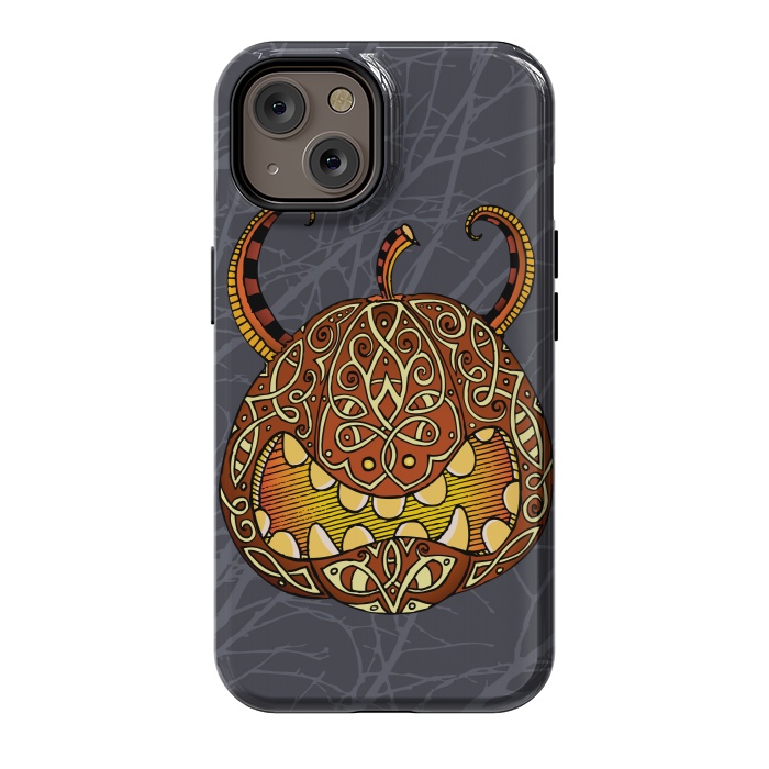 iPhone 14 StrongFit CELTIC HALLOWEEN PUMPKIN by Mangulica