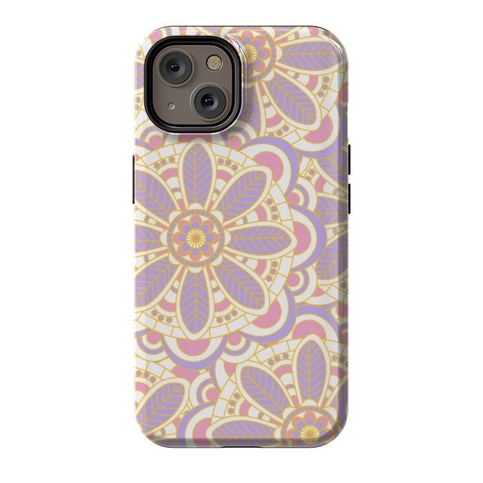 iPhone 14 StrongFit Lilac Lace by Shelly Bremmer