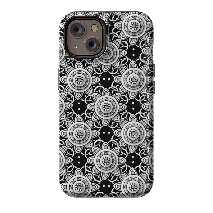 iPhone 14 StrongFit Lace Flowers by Shelly Bremmer