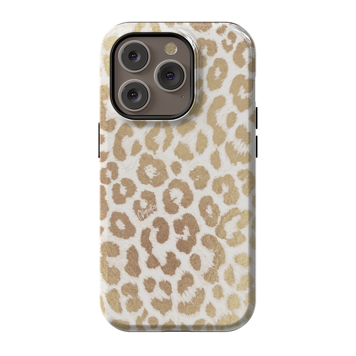 iPhone 14 Pro StrongFit ReaL LeOpard - Greek Ancient Gold by ''CVogiatzi.