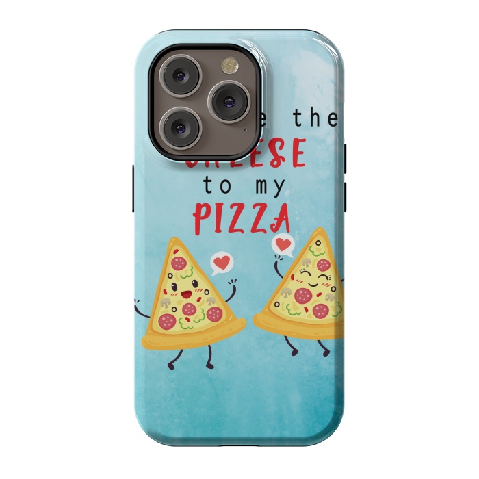 iPhone 14 Pro StrongFit CHEESE TO MY PIZZA by MALLIKA