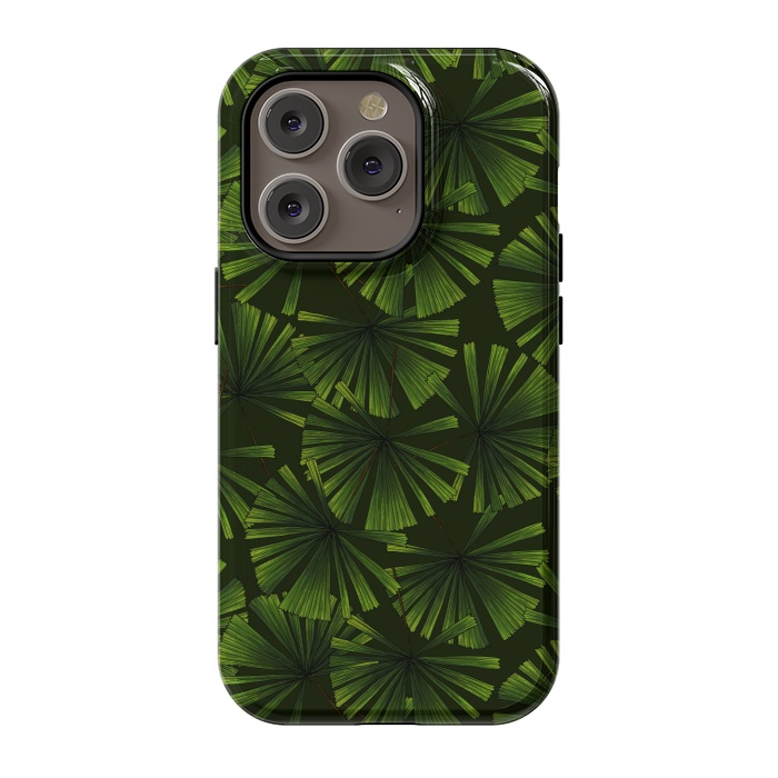 iPhone 14 Pro StrongFit Palm leaves 2 by Katerina Kirilova