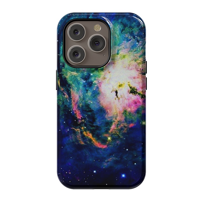 iPhone 14 Pro StrongFit colorful nebula by haroulita