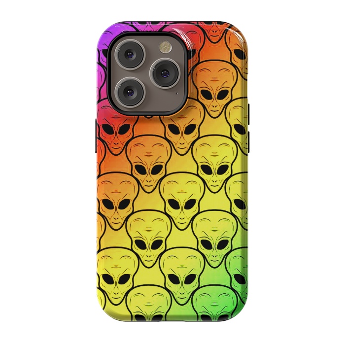 iPhone 14 Pro StrongFit aliens by haroulita