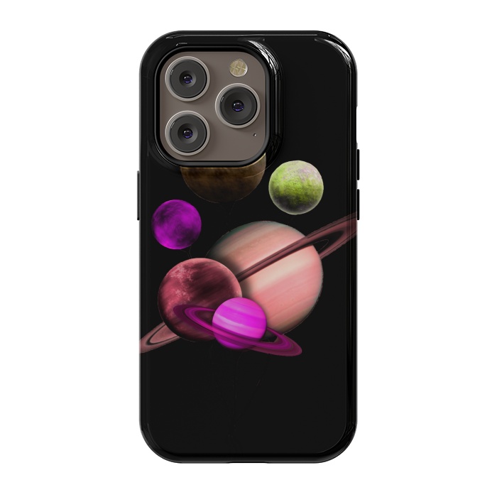 iPhone 14 Pro StrongFit Purple pink space by haroulita