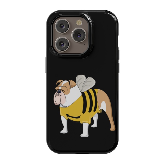 iPhone 14 Pro StrongFit cute bulldog  by haroulita