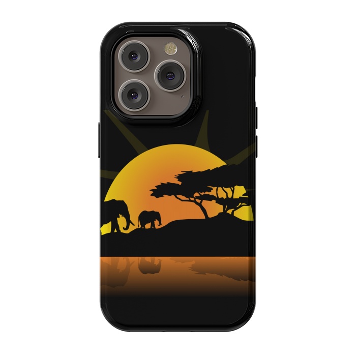 iPhone 14 Pro StrongFit african sunset by haroulita