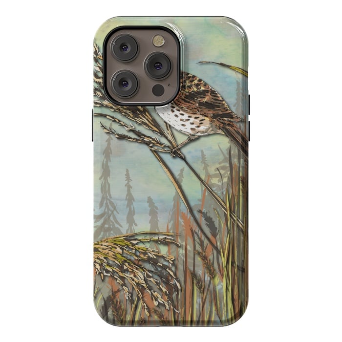iPhone 14 Pro max StrongFit Reedbunting by Lotti Brown