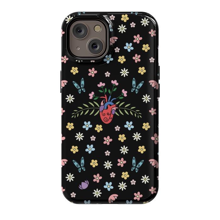 iPhone 14 StrongFit Blooming heart by Laura Nagel