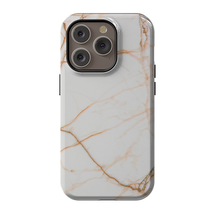 iPhone 14 Pro StrongFit Gold marble by Winston
