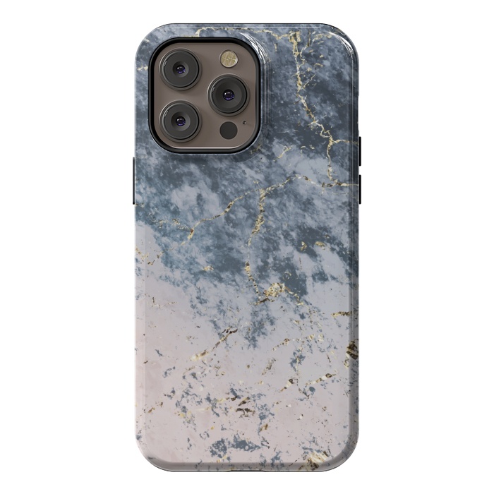 iPhone 14 Pro max StrongFit Pink and blue marble by Winston