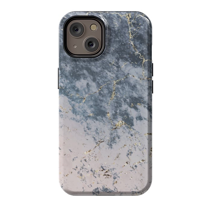 iPhone 14 StrongFit Pink and blue marble by Winston