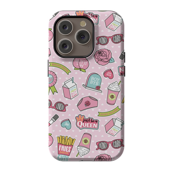 iPhone 14 Pro StrongFit Girls Fashion Design With Cute Symbols by ArtsCase