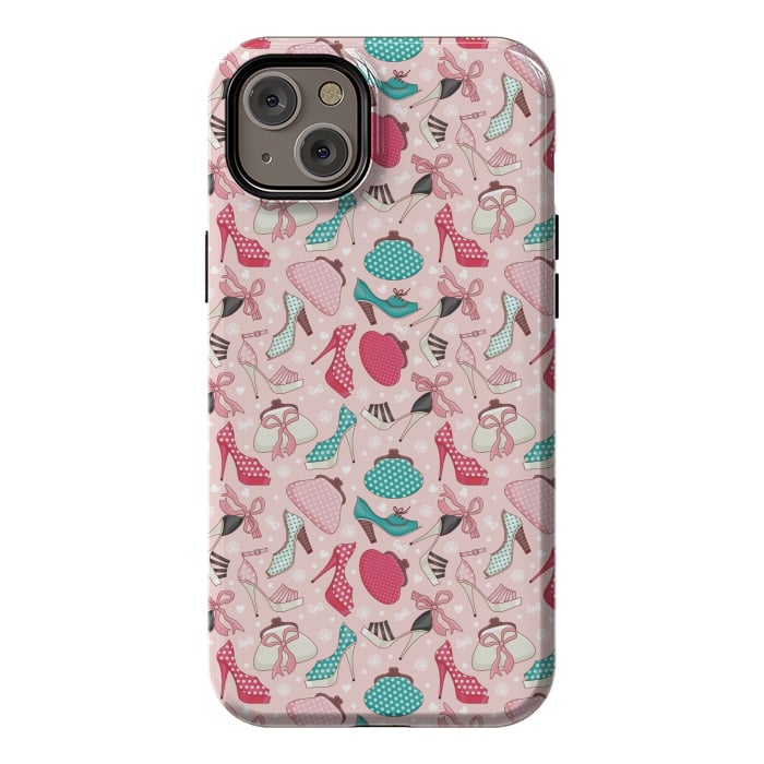 iPhone 14 Plus StrongFit Pattern With Women's Shoes And Handbags by ArtsCase