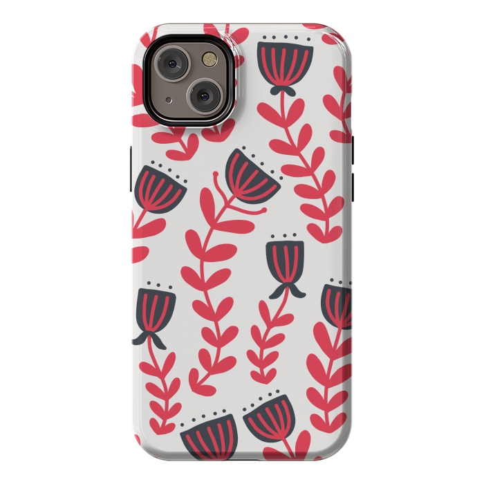iPhone 14 Plus StrongFit Red flowers by Winston