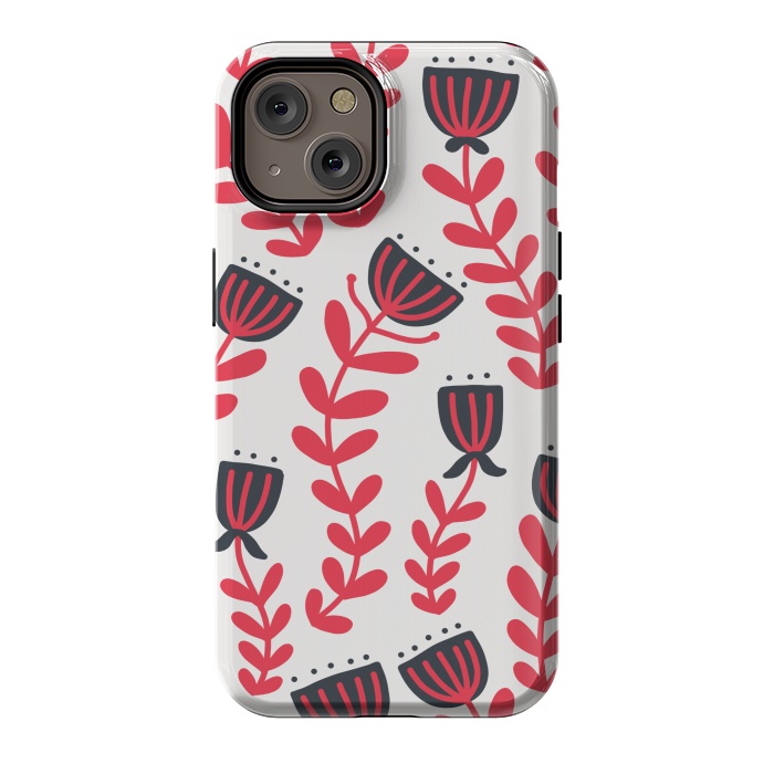 iPhone 14 StrongFit Red flowers by Winston