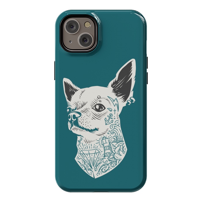 iPhone 14 Plus StrongFit Tattooed Chihuahua by Winston