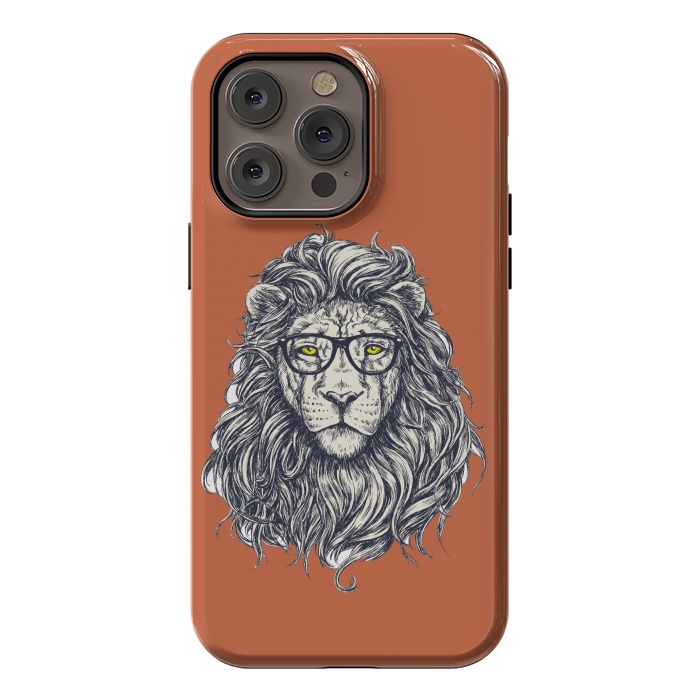 iPhone 14 Pro max StrongFit Hipster Lion by Winston