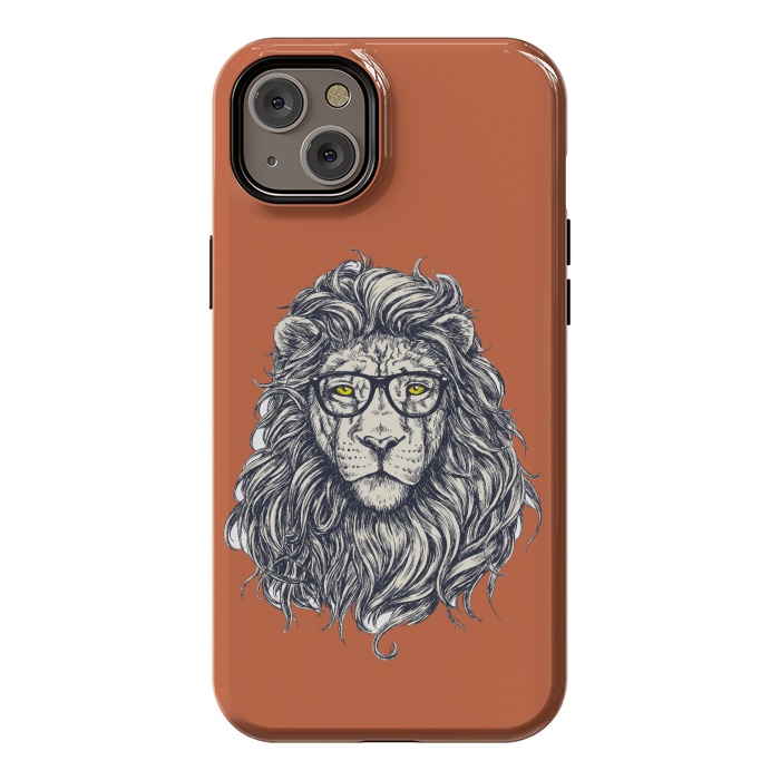 iPhone 14 Plus StrongFit Hipster Lion by Winston
