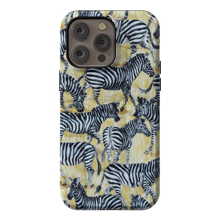 iPhone 14 Pro max StrongFit Zebras by Winston