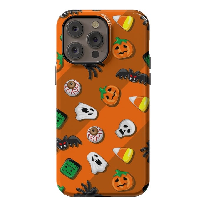 iPhone 14 Pro max StrongFit Halloween Spooky Candies Party by BluedarkArt