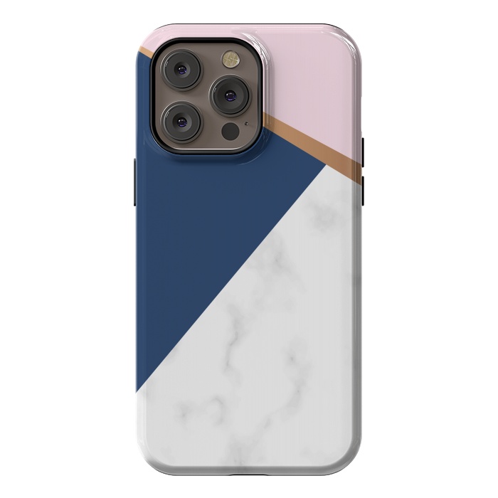 iPhone 14 Pro max StrongFit Marble geometric design I by ArtsCase