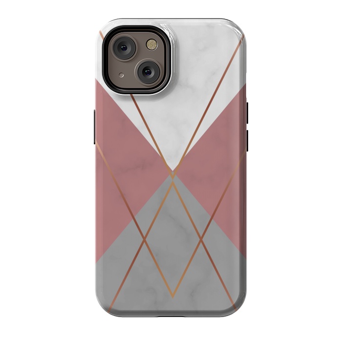 iPhone 14 StrongFit Marble Geometric design II by ArtsCase