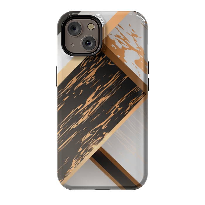iPhone 14 StrongFit Marble Geometric Design IV by ArtsCase