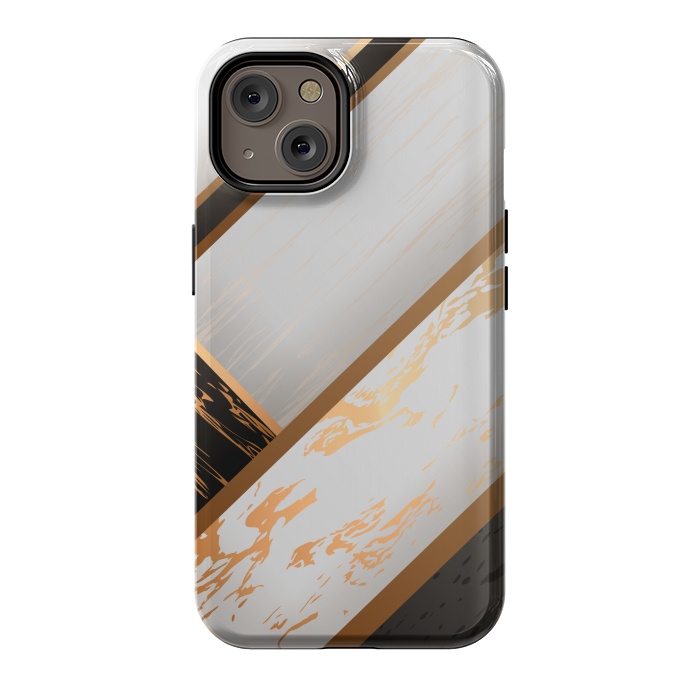 iPhone 14 StrongFit Marble Geometric Design VII by ArtsCase