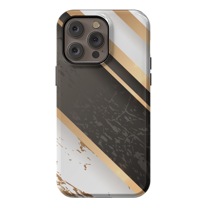 iPhone 14 Pro max StrongFit Marble Geometric Design VIII by ArtsCase