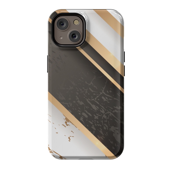 iPhone 14 StrongFit Marble Geometric Design VIII by ArtsCase