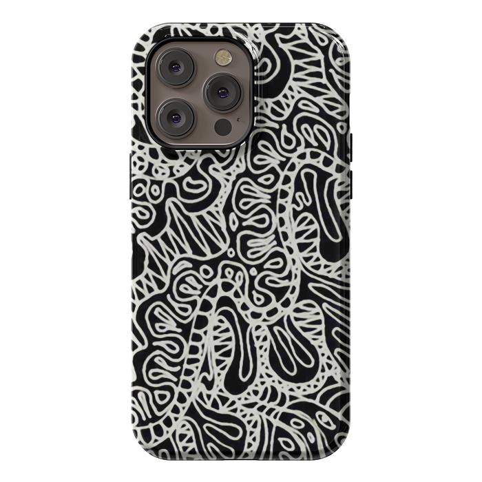 iPhone 14 Pro max StrongFit Doodle Ethnic Style G361 by Medusa GraphicArt
