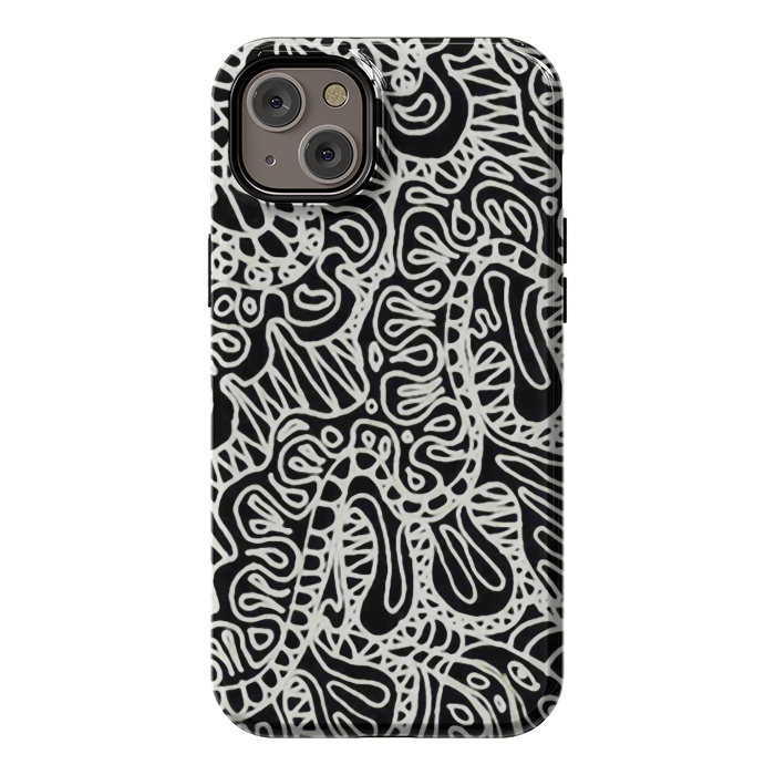 iPhone 14 Plus StrongFit Doodle Ethnic Style G361 by Medusa GraphicArt