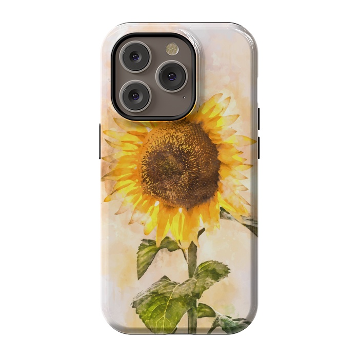 iPhone 14 Pro StrongFit Summer Sunflower by Creativeaxle