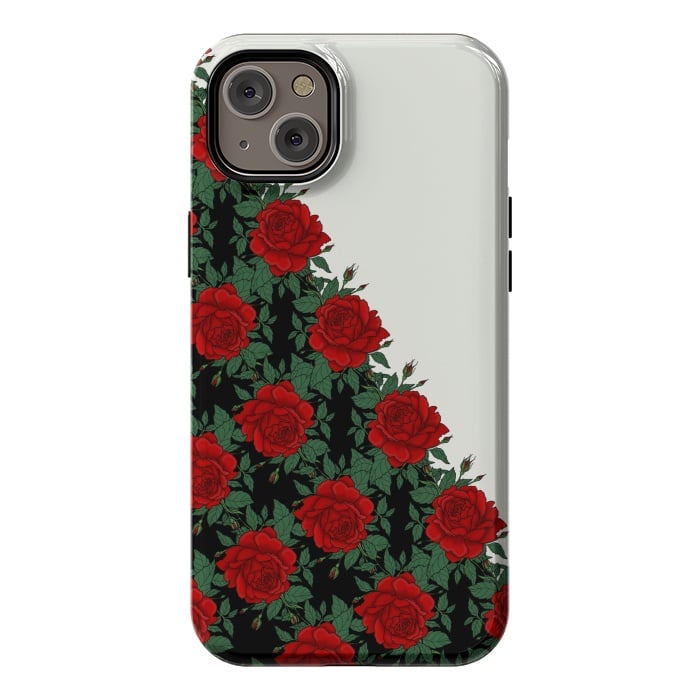 iPhone 14 Plus StrongFit Red roses pattern by Jms