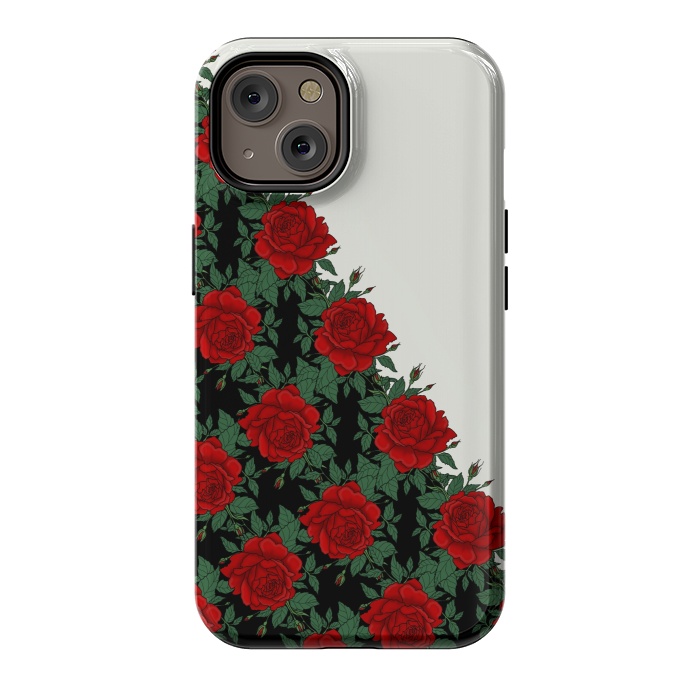 iPhone 14 StrongFit Red roses pattern by Jms