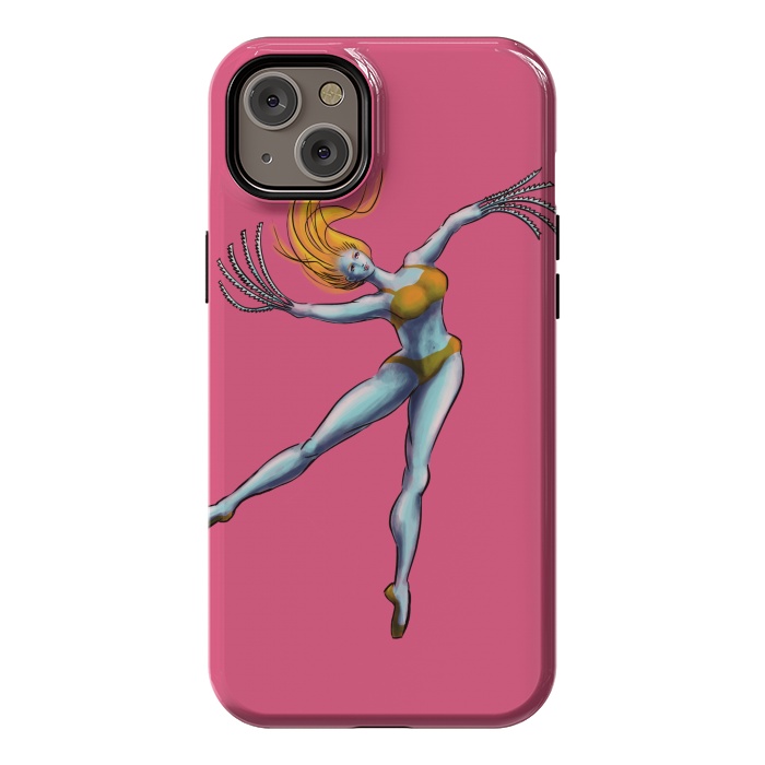 iPhone 14 Plus StrongFit Weird Dancer Girl With Saw Hands by Boriana Giormova
