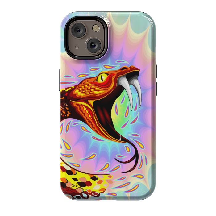 iPhone 14 StrongFit Snake Attack Psychedelic Art by BluedarkArt