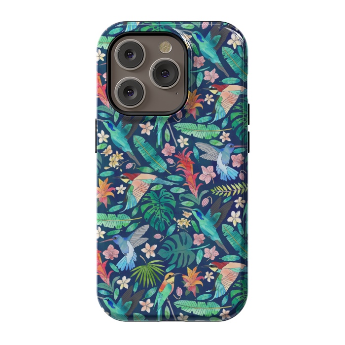 iPhone 14 Pro StrongFit Birds In Bohemian Paradise by Tangerine-Tane