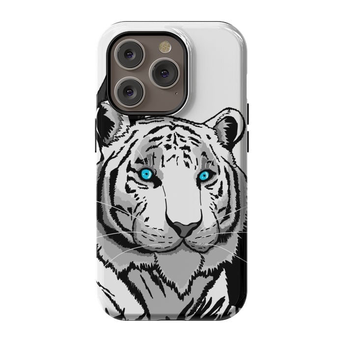 iPhone 14 Pro StrongFit The white tiger by Steve Wade (Swade)