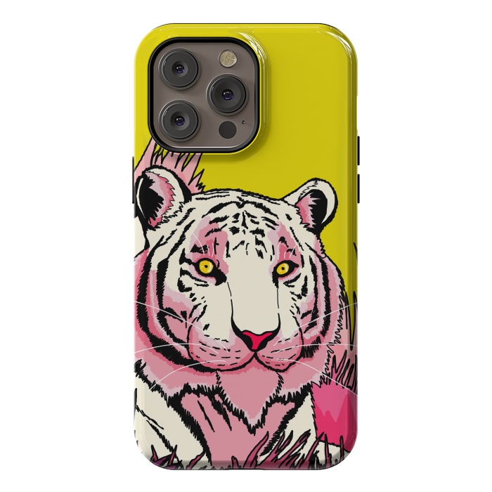 iPhone 14 Pro max StrongFit The pink tone tiger by Steve Wade (Swade)