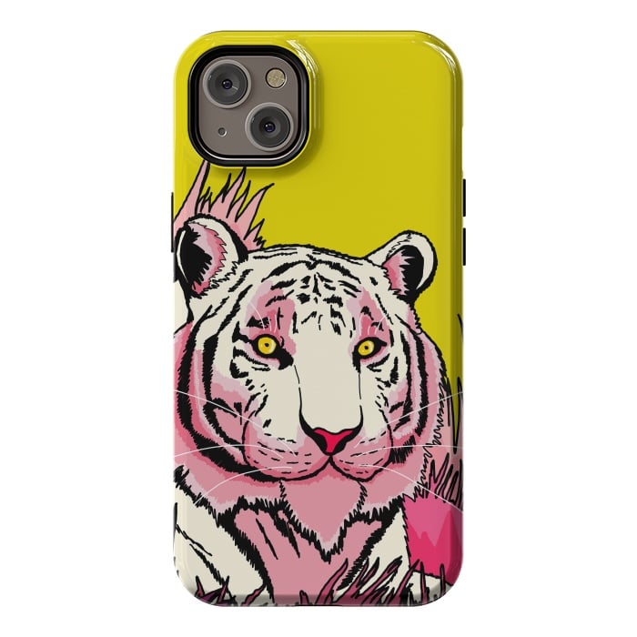 iPhone 14 Plus StrongFit The pink tone tiger by Steve Wade (Swade)