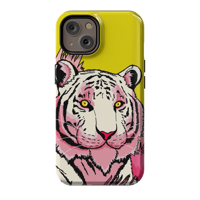 iPhone 14 StrongFit The pink tone tiger by Steve Wade (Swade)
