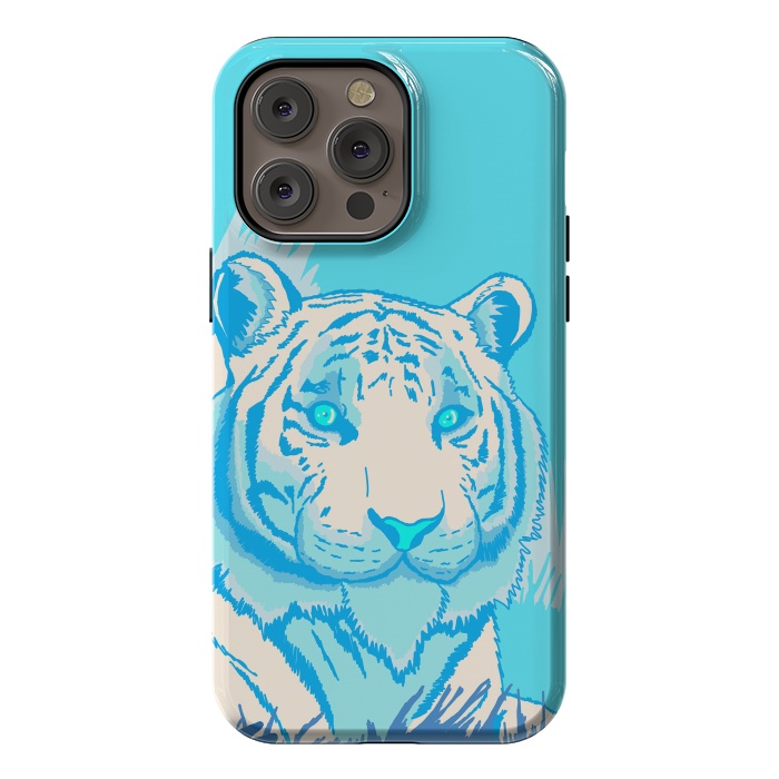 iPhone 14 Pro max StrongFit The blue tiger by Steve Wade (Swade)