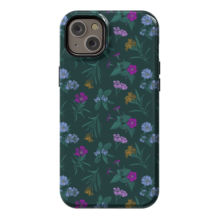 iPhone 14 Plus StrongFit Tropical Flowers by Tishya Oedit